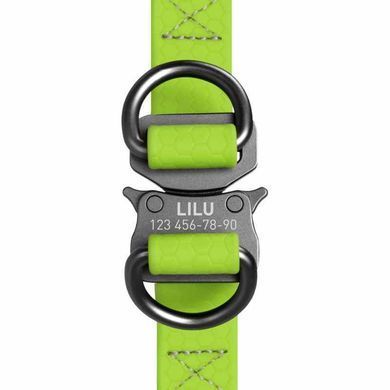 Collar (Коллар) WAUDOG Waterproof - Водостійка шлея для собак з металевою фурнітурою 1,5х40-55 см Блакитний, 1,5х40-55 см