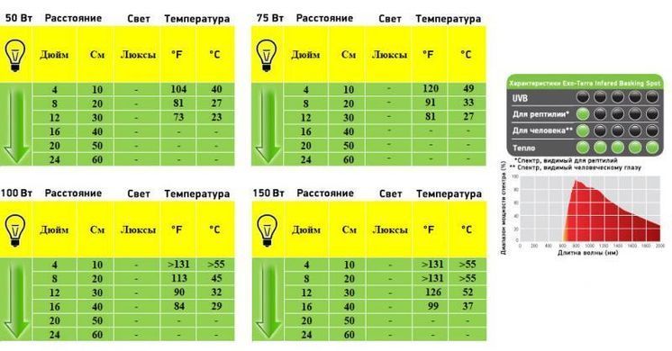 Exo Terra (Екзо Терра) Infrared Basking Spot - Лампа розжарювання інфрачервона для тераріуму, 50W