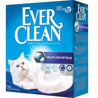 Ever Clean (Евер Клін) Multi Crystals - Наповнювач, що утворює грудки "Мультикристали" з додаванням сілікагелевих кристалів, 6 л