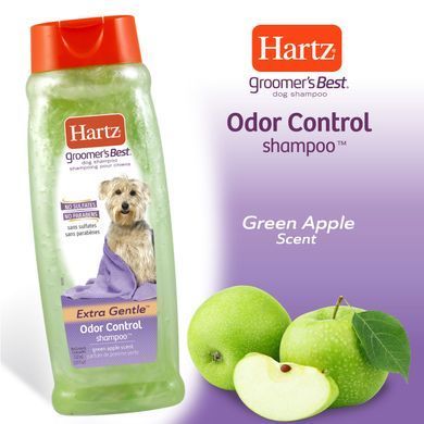 HARTZ GB Odor Control Shampoo for Dogs- Шампунь для собак для усунення неприємного запаху шерсті з ароматом зеленого яблука, 532 мл