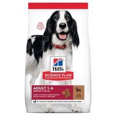 Hill's (Хіллс) Science Plan Adult Medium with Lamb & Rice - Сухий корм з ягням і рисом для дорослих собак середніх порід, 2,5 кг