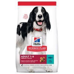 Hill's (Хіллс) Science Plan Adult Medium with Tuna & Rice - Сухий корм з тунцем і рисом для дорослих собак середніх порід, 2,5 кг