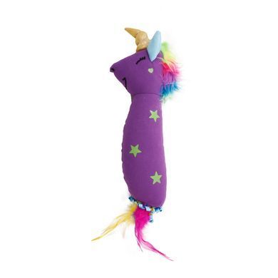 Hartz Cattraction with Silver Vine & Catnip Magic Unicorn Kicker Cat Toy - Іграшка для кішок єдиноріг 30 см з привертає запахом (срібна лоза + котяча м'ята)