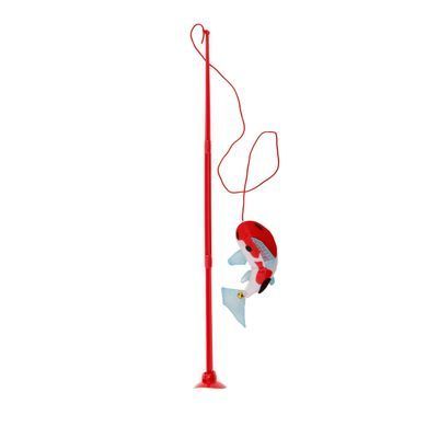 Hartz Cattraction with Silver Vine & Catnip Koi Dangler Cat Toy- Іграшка для кішок складна вудка з рибкою з привертає запахом (срібна лоза + котяча м'ята)