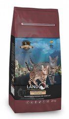 Landor (Ландор) Sterilized & Light Cat Duck & Rice - Сухий корм з качкою і рисом для стерилізованих котів і кішок із зайвою вагою, 400 г