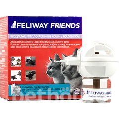 Ceva (Сева) Feliway Friends (дифузор+змінний блок) - Засіб для зняття стресу і корекції поведінки у котів при груповому утриманні, 48 мл