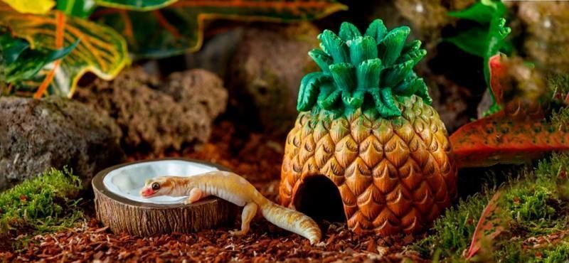 Exo Terra (Екзо Терра) Pineapple Hide - Декорація для тераріуму печера Ананас, 12,5х12х14 см