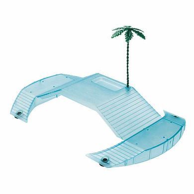 Ferplast (Ферпласт) Turtle Bowl Tortugas - Пластиковий басейн для черепах, 47x36x15,5 см