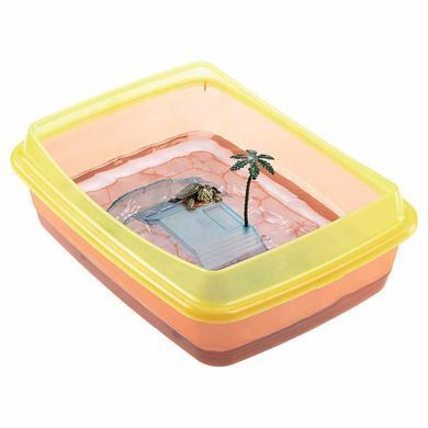 Ferplast (Ферпласт) Turtle Bowl Tortugas - Пластиковий басейн для черепах, 47x36x15,5 см