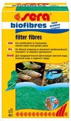 Sera Biofibres Fine - наповнювач для фільтрів грубої очистки води (дрібна фракція), 40 г