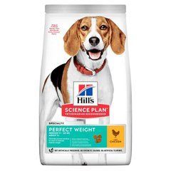 Hill's (Хіллс) Science Plan Adult Light Perfect Weight Medium - Сухий корм з куркою для дорослих собак середніх порід від 1 року, 2 кг