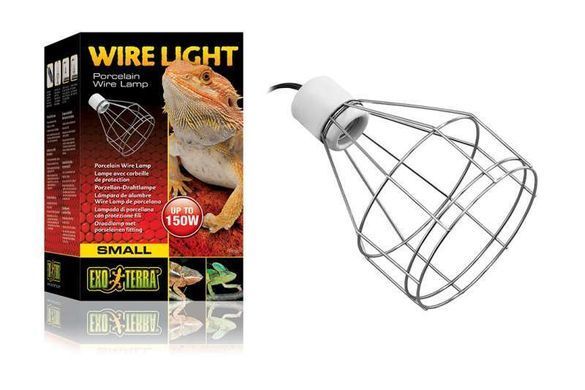 Exo Terra (Екзо Терра) Wire Light - Керамічний патрон для лампи з дротовим плафоном в тераріум, до 150W