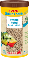 Sera cichlids sticks Nature-Корм для цихлід та інших великих риб.Гранули., 1 л