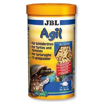 JBL (ДжіБіЕль) Agil - Основний корм у формі паличок для водних черепах розміром, 10,5 л