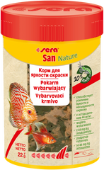 Sera san Nature - корм для покращення кольору всіх декоративних риб. Пластівці, 10 г