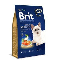 Brit Premium by Nature Cat Adult Salmon - Корм ​​для дорослих кішок ЛОСОСЬ, 1,5 кг