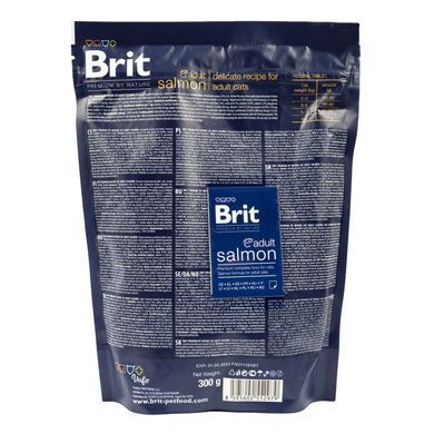 Brit Premium by Nature Cat Adult Salmon - Корм ​​для дорослих кішок ЛОСОСЬ, 1,5 кг