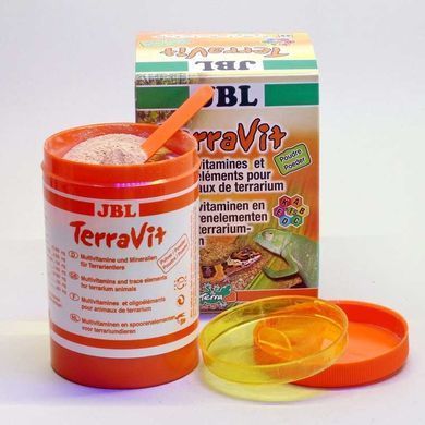 JBL (ДжіБіЕль) TerraVit - Вітаміни та мікроелементи в порошку для терраріумних тварин, 100 г
